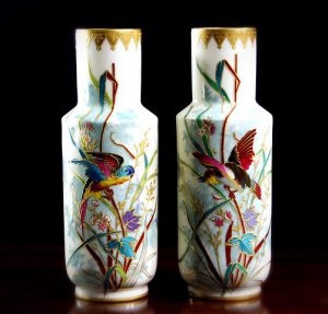 two china vases