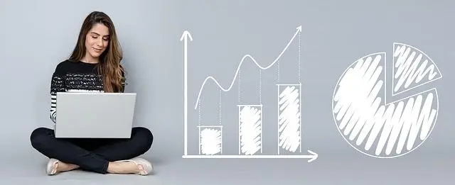 A woman and some graphs.