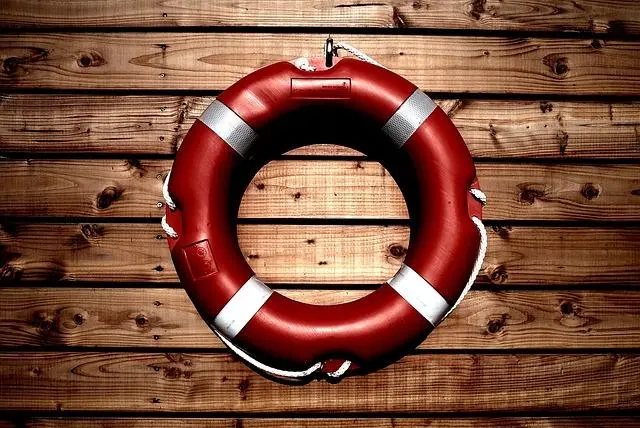 Safety life buoy.